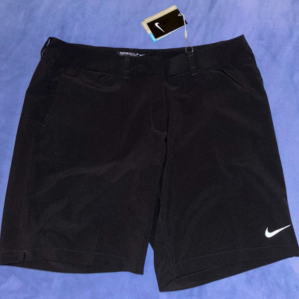 Nike Golf black Dri-fit shorts size 12 NWT